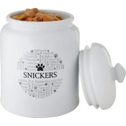 Frisco Ceramic Paw Personalized Treat Jar, 13 Cup, 104oz -Chewy 301183 PT3. AC SS1800 V1630552006