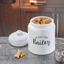 Frisco Ceramic "Treats For" Personalized Treat Jar, 13 Cup, 104oz -Chewy 301185 PT2. AC SS1800 V1630736492
