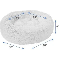 Frisco Eyelash Cat & Dog Bolster Bed & Frisco Eyelash Cat & Dog Blanket -Chewy 303412 PT2. AC SS1800 V1623038251