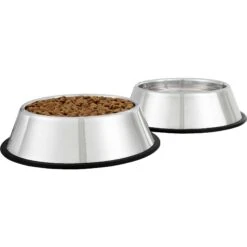 Frisco Fold & Carry Double Door Collapsible Wire Dog Crate & Mat Kit & Frisco Stainless Steel Bowl -Chewy 303428 PT6. AC SS1800 V1623072749