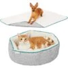 Frisco Sherpa Dog & Cat Blanket & Frisco Sherpa Hexagon Bolster Cat & Dog Bed -Chewy 303598 MAIN. AC SS1800 V1623064658