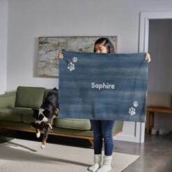 Frisco Personalized Heathered Sherpa Cat & Dog Blanket, 30" X 40" -Chewy 303838 PT5. AC SS1800 V1637609540