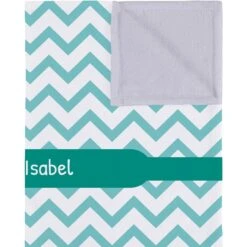 Frisco Personalized Subtle Chevron Soft Fleece Cat & Dog Blanket, 30" X 40" -Chewy 304003 PT2. AC SS1800 V1637608925