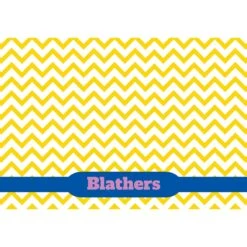 Frisco Personalized Chevron Dog & Cat Placemat -Chewy 306754 PT2. AC SS1800 V1636048781