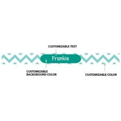 Frisco Personalized Chevron Ceramic Dog Bowl, 4.75-cup, 38oz -Chewy 306761 PT1. AC SS1800 V1635967587