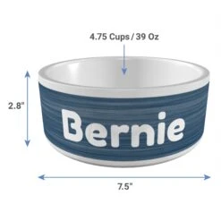 Frisco Personalized Heathered Ceramic Dog Bowl, 4.75-cup, 38oz -Chewy 306767 PT3. AC SS1800 V1636036369