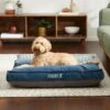 Frisco Personalized Navy Bolstered Bed With Navy Check Bolster, X-Large 2 Frisco Personalized Navy Bolstered Bed With Navy Check Bolster, X-Large -Chewy 311768 MAIN. AC SS1800 V1633439531