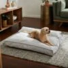 Frisco Personalized Silver Bolstered Bed With Silver Check Bolster -Chewy 311770 MAIN. AC SS1800 V1633102660