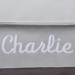 Frisco Personalized Silver Bolstered Bed With Silver Check Bolster, X-Large -Chewy 311772 PT3. AC SS1800 V1630594010