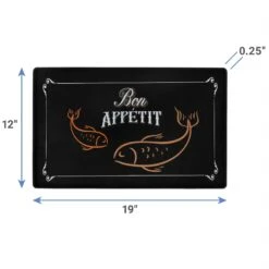Frisco Silicone Fish Print Dog & Cat Food Mat, Black -Chewy 311953 PT1. AC SS1800 V1642541940