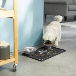 Frisco Silicone Fish Print Dog & Cat Food Mat, Black -Chewy 311953 PT2. AC SS1800 V1642542742