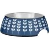 Frisco Leaf Design Stainless Steel Dog & Cat Bowl -Chewy 311980 MAIN. AC SS1800 V1642542043
