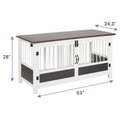 Frisco "Roma" Dog Crate Credenza & Mat -Chewy 315189 PT3. AC SS1800 V1681145357
