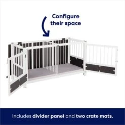 Frisco "Roma" Dog Crate Credenza & Mat -Chewy 315189 PT4. AC SS1800 V1636564342