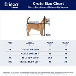 Frisco Ultimate Lightweight Heavy Duty Foldable & Stackable Steel Metal Single Door Dog Crate -Chewy 326416 PT2. AC SS1800 V1645739508