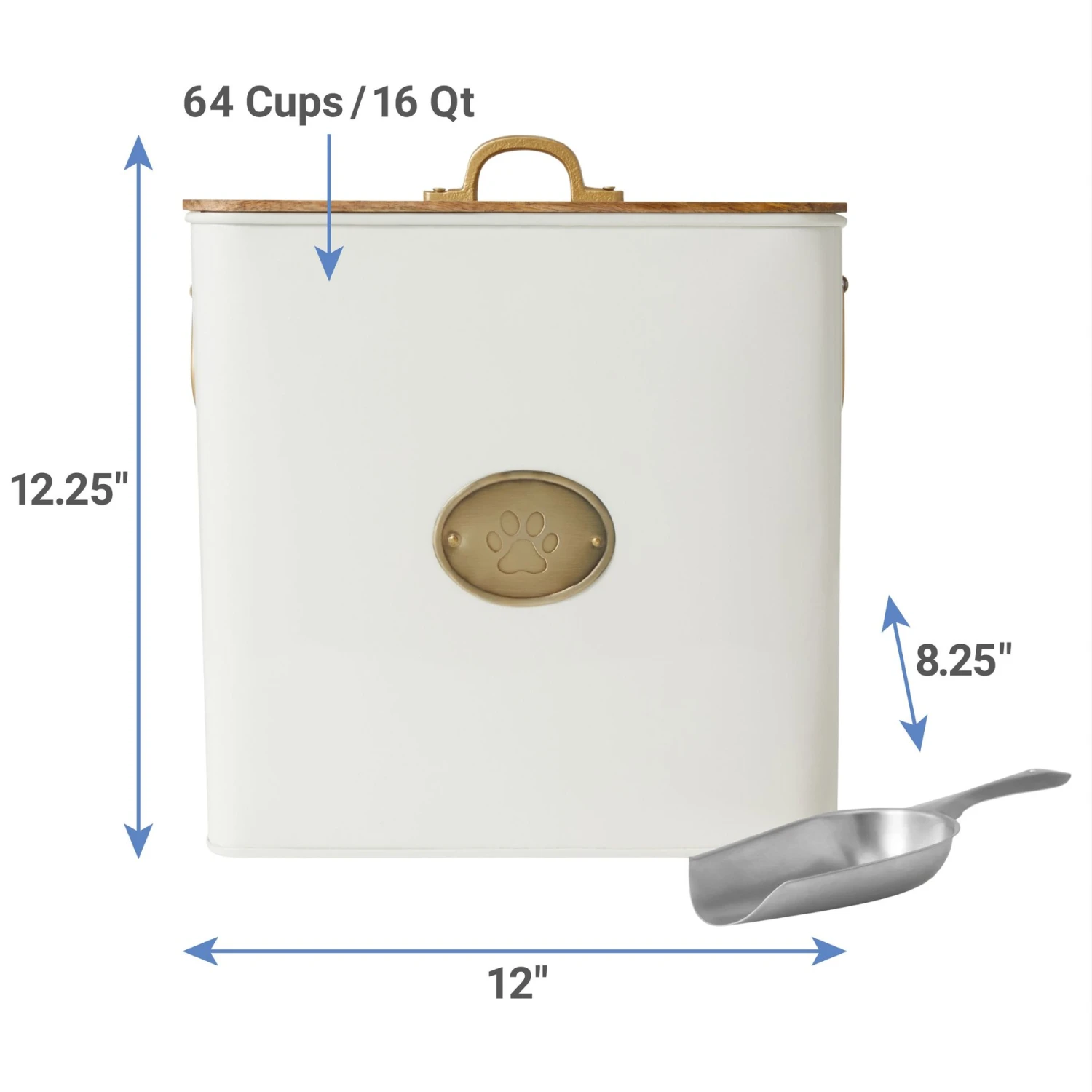 Frisco Premium Airtight Dog & Cat Food Storage Canister With Scoop 4 Frisco Premium Airtight Dog & Cat Food Storage Canister With Scoop - Image 2