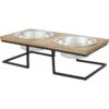 Frisco Premium Wood Elevated Stainless Steel Double Diner Dog & Cat Bowl 1 Frisco Premium Wood Elevated Stainless Steel Double Diner Dog & Cat Bowl -Chewy 331490 MAIN. AC SS1800 V1657656892