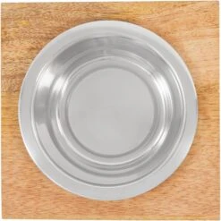 Frisco Premium Wood Elevated Single Dog & Cat Bowl -Chewy 331493 PT4. AC SS1800 V1657656892