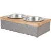 Frisco Premium Stainless Steel Double Diner Dog & Cat Bowl, Black -Chewy 331532 MAIN. AC SS1800 V1657656874