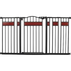 Frisco Wood Accents Extra Wide Auto-close Pet Gate, 30-in -Chewy 352631 PT2. AC SS1800 V1657657094