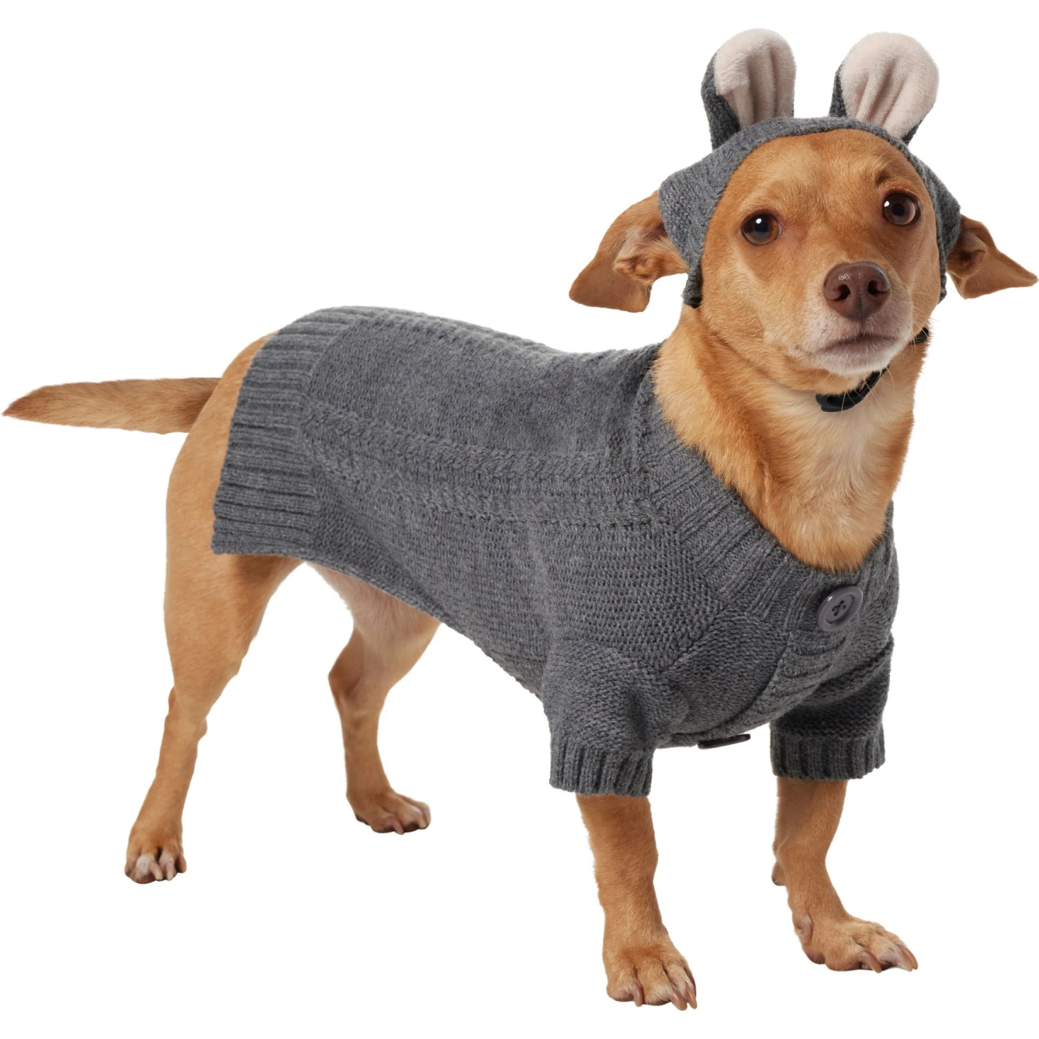 Frisco Bunny Hooded Dog & Cat Sweater 5 Frisco Bunny Hooded Dog & Cat Sweater - Image 3