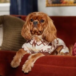 Frisco Fairisle Cozy Plush Fleece Dog & Cat PJs, Cream -Chewy 719006 PT7. AC SS1800 V1692376367