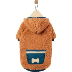 Frisco Wubby Textured Fleece Dog & Cat Hoodie W/ Pocket -Chewy 742510 PT3. AC SS1800 V1692377818
