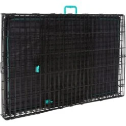 Frisco Heavy Duty Enhanced Lock Double Door Fold & Carry Wire Dog Crate & Mat Kit & MidWest Quiet Time Fleece Dog Crate Mat -Chewy 947398 PT3. AC SS1800 V1693925029